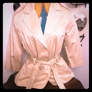 Dress Barn cotton blazer with wrap